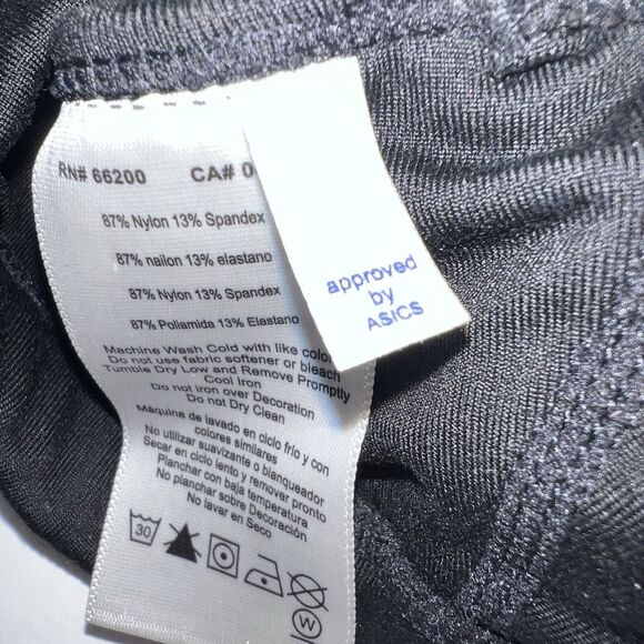 Womens Black Asics Sports Bra Small Logo - Picture 5 of 8